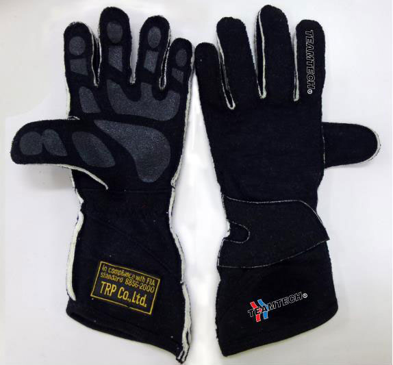 Guantes ignífugos FIA RRS FIA RRS DYNAMIC 2 gloves (External seams) - Black  - FIA 8856-2018